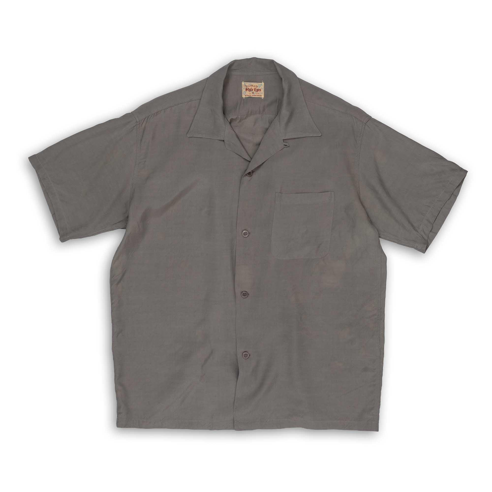 by Toyo Enterprise Plain Bowling S/S Shirt Grey