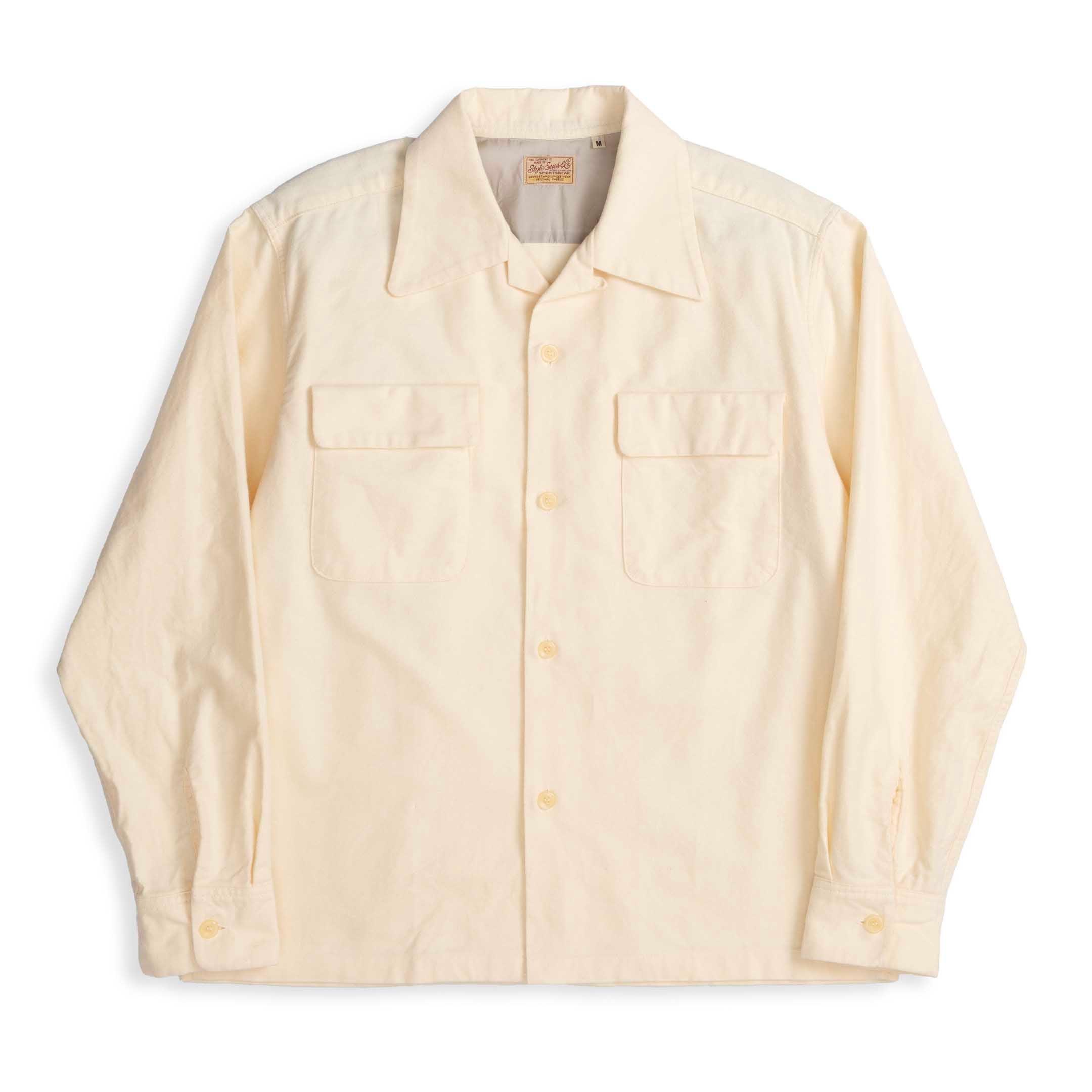 by Toyo Enterprise Plain Flannel Sports Shirt Off White