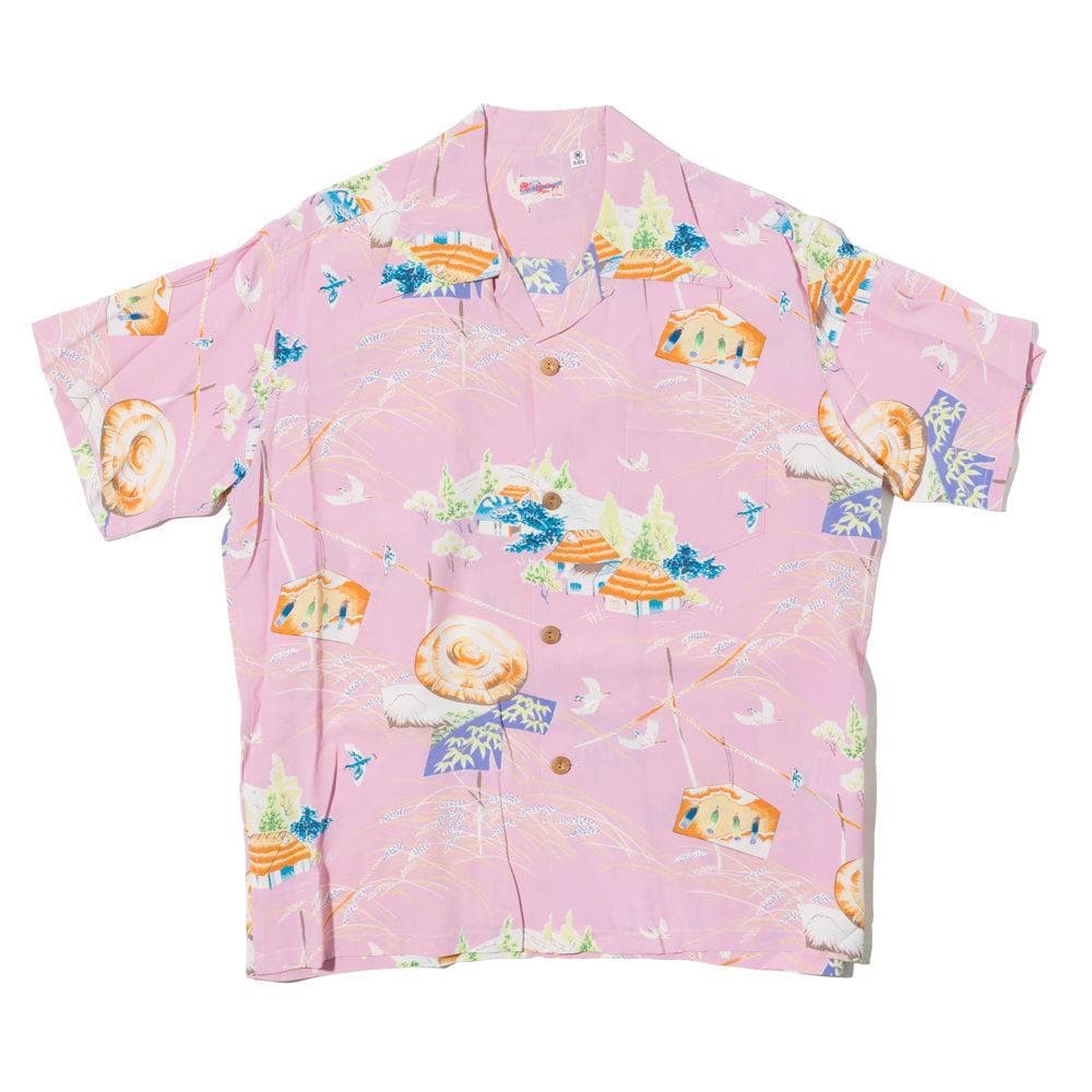 Scarecrow Hawaiian Shirt Pink