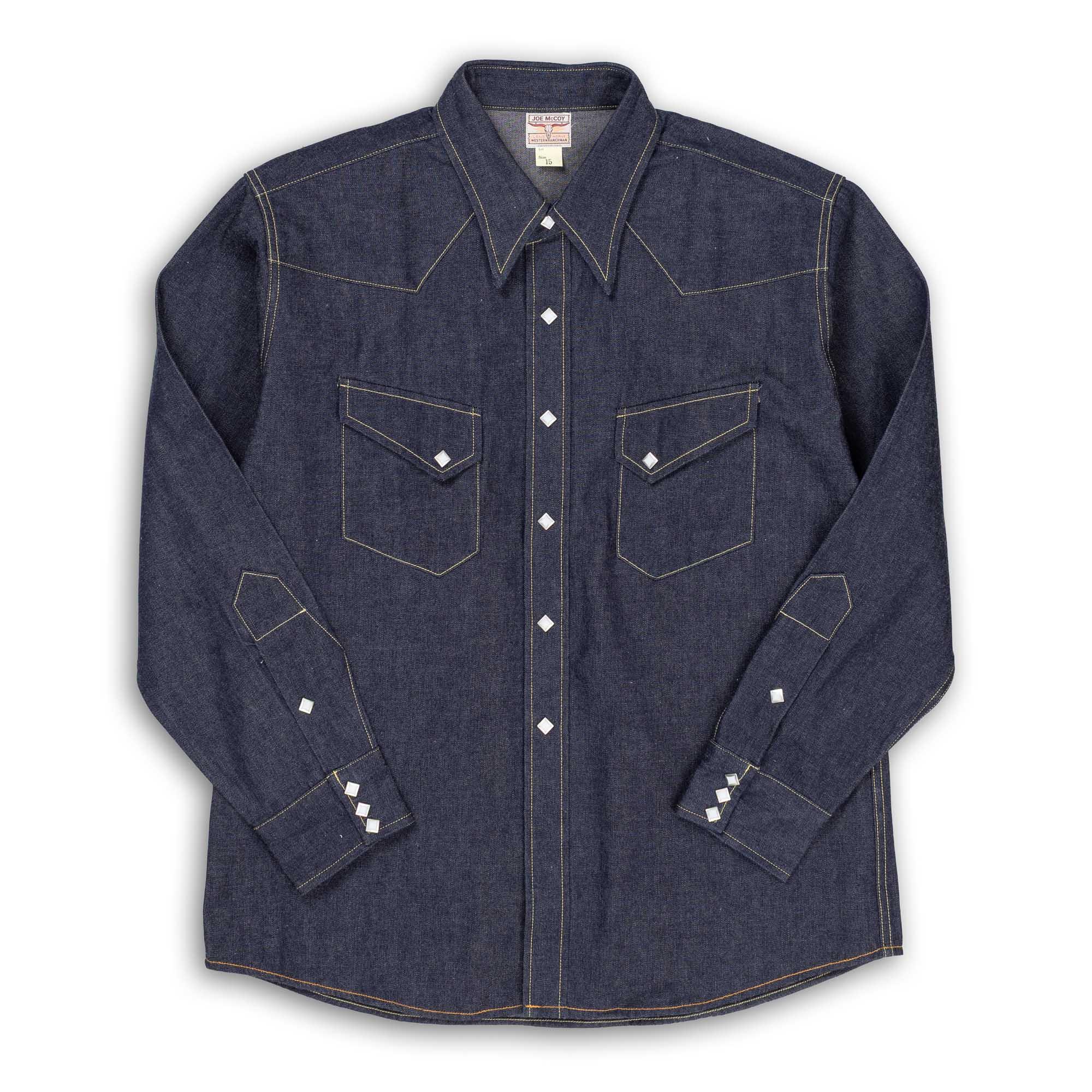 Denim Western Shirt / Ridge Slant Indigo