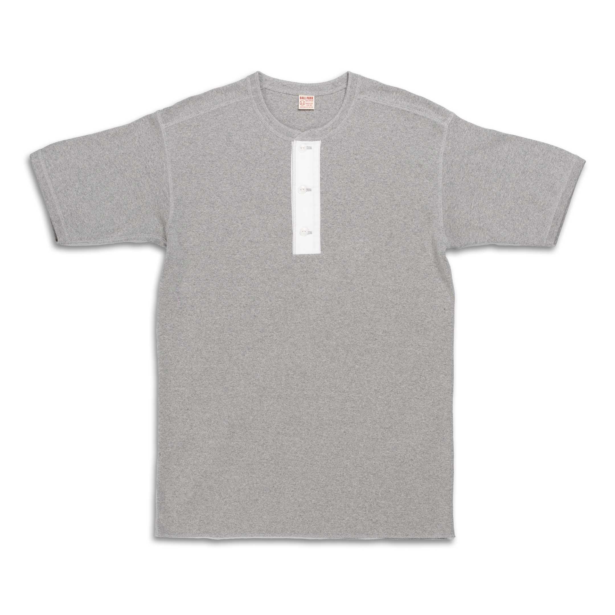 Union Henley Undershirt S/S Medium Grey
