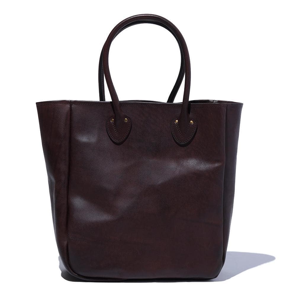 Leather Old Tote Bag Brown
