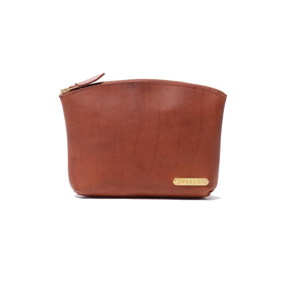 Leather Travel Pouch Camel
