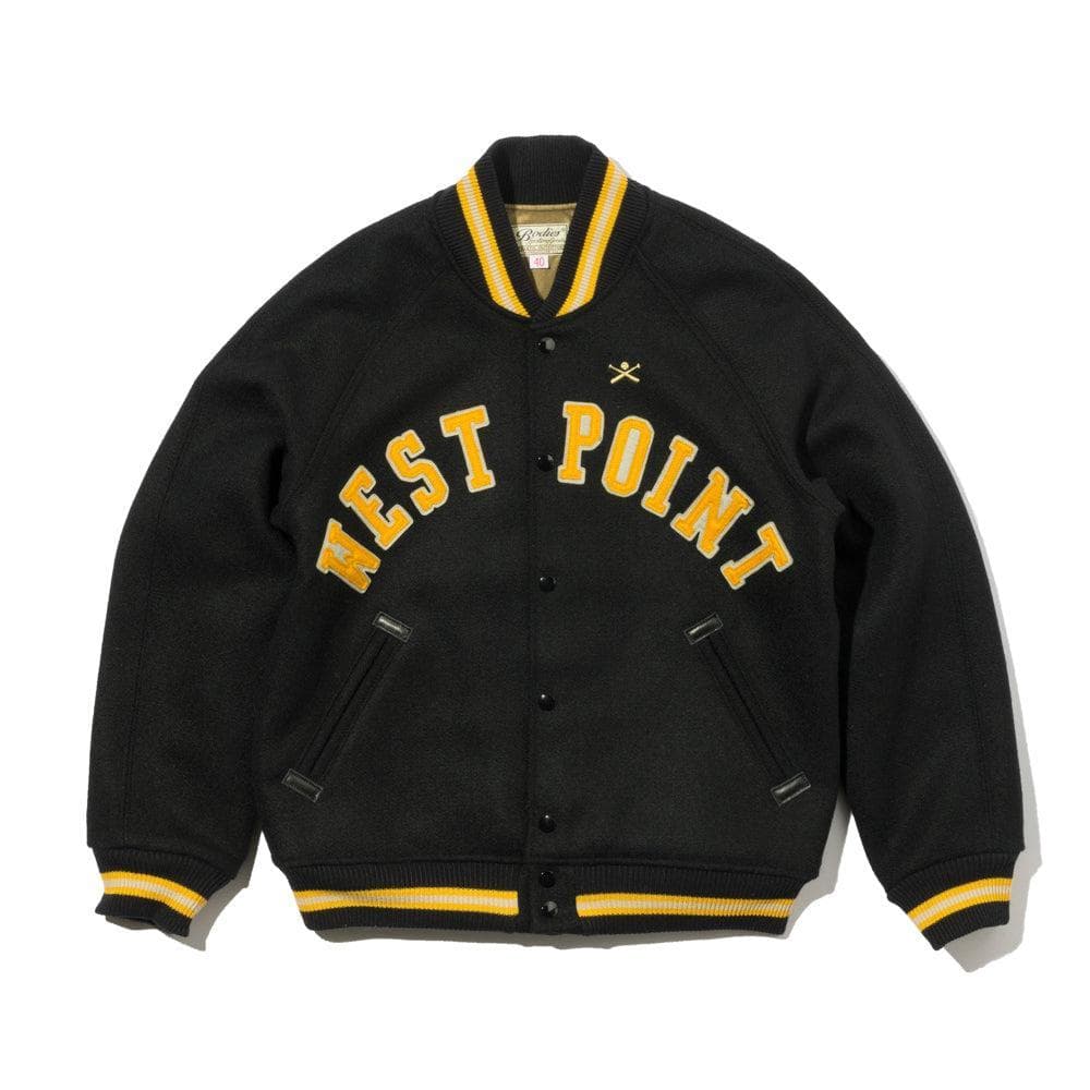 Lot. 2239 1950's Army Varsity Jacket Black