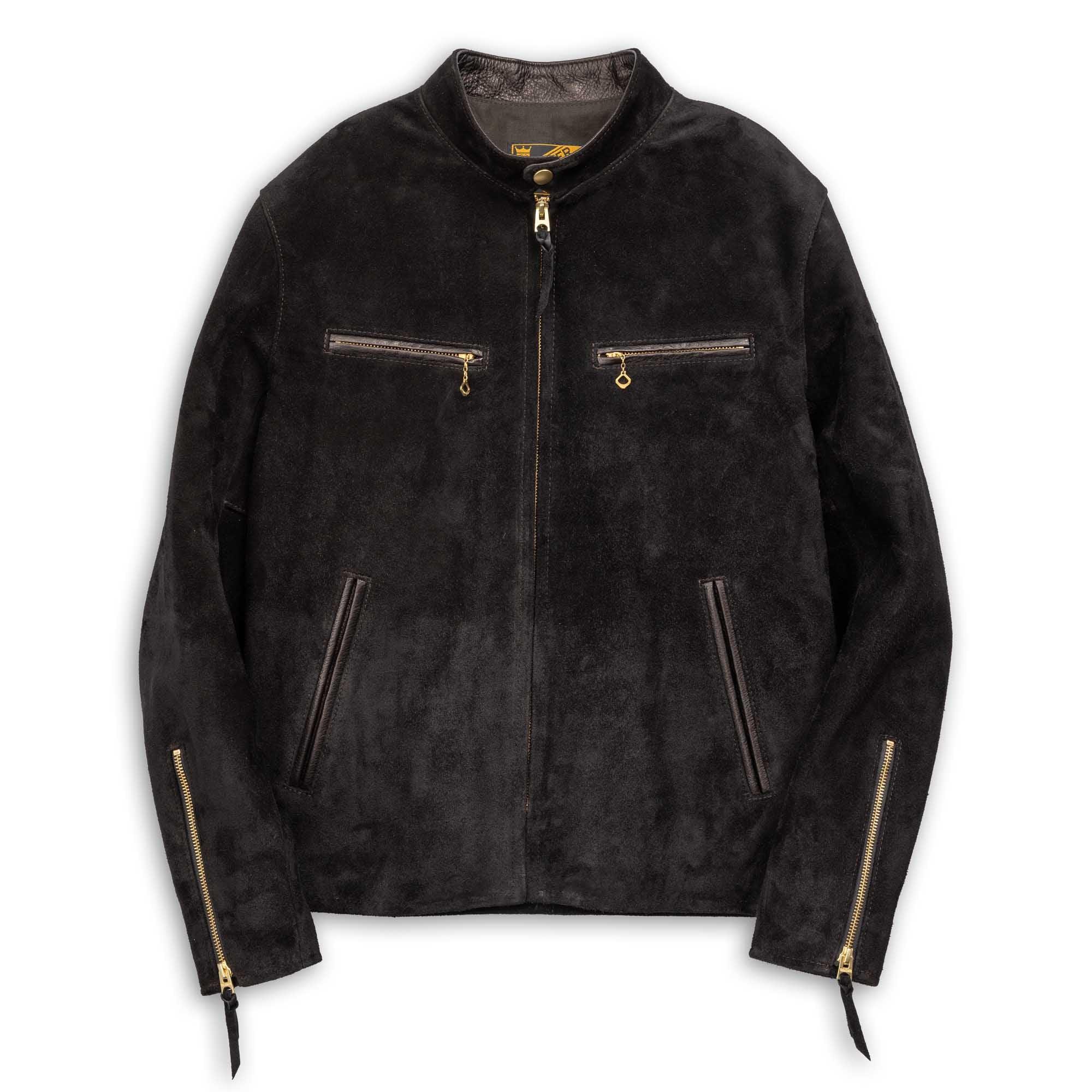 TR-64 Single Riders Jacket Steer Roughout Black