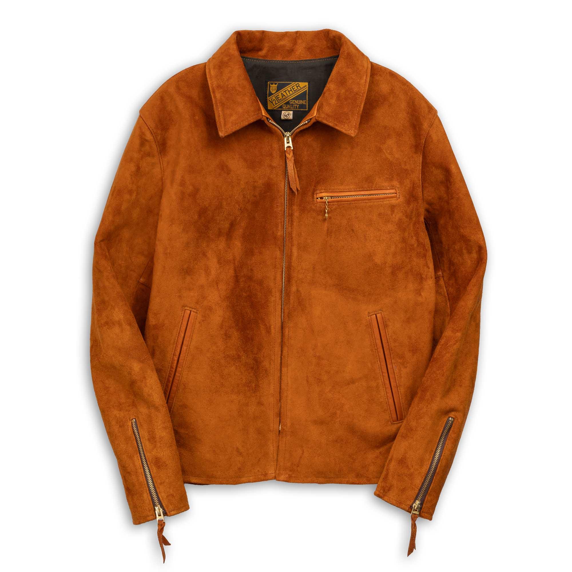 TR-65 Steer Roughout Single Riders Jacket Camel