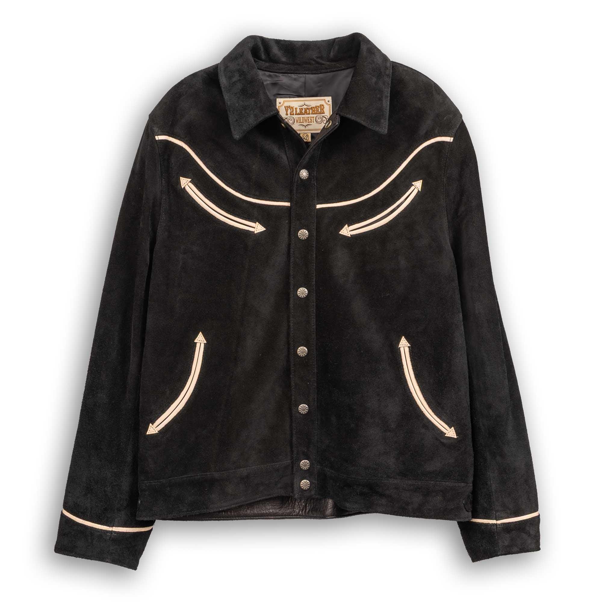 WJ-04 Steer Roughout Western Jacket Black