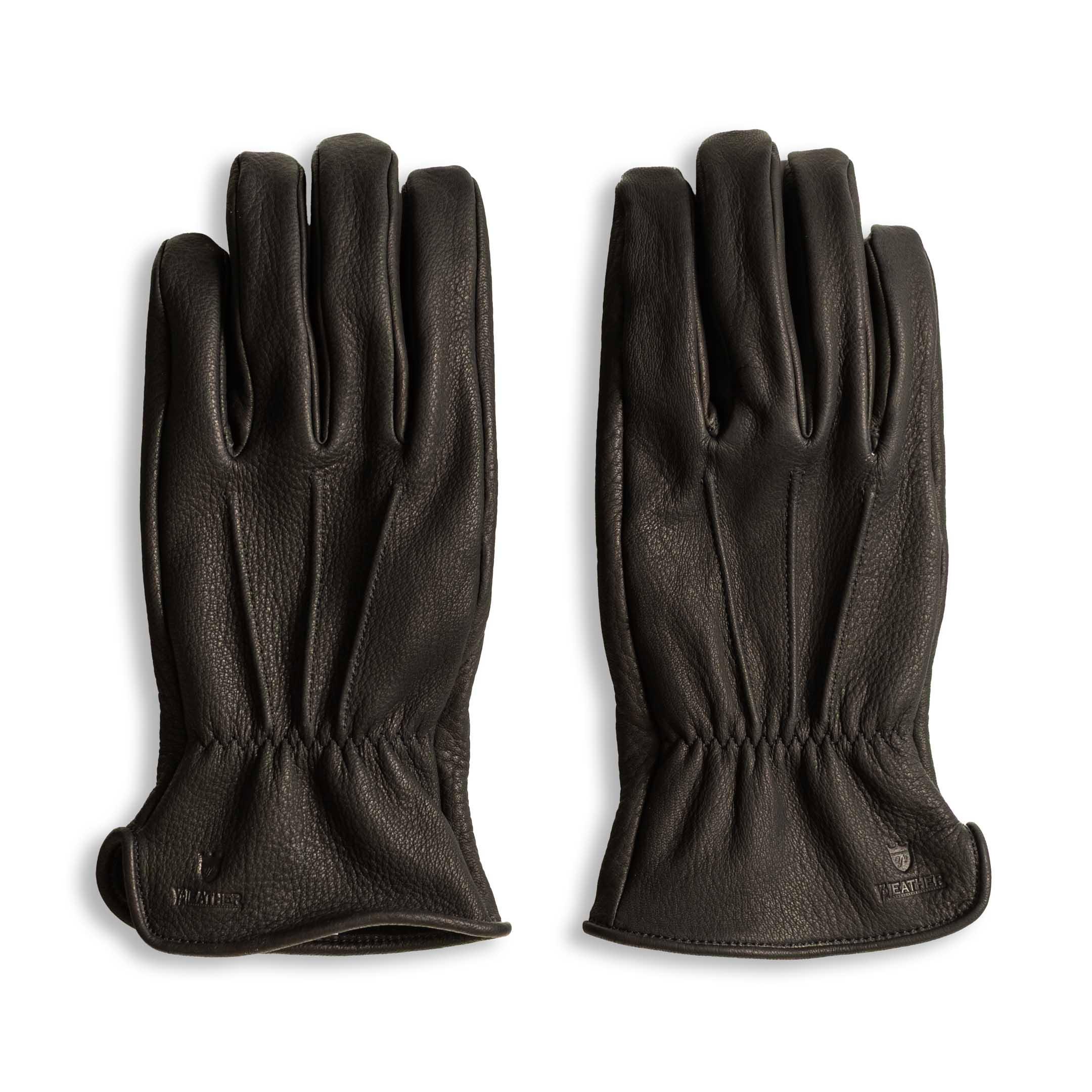 YG-01 Deerskin Leather Gloves Black