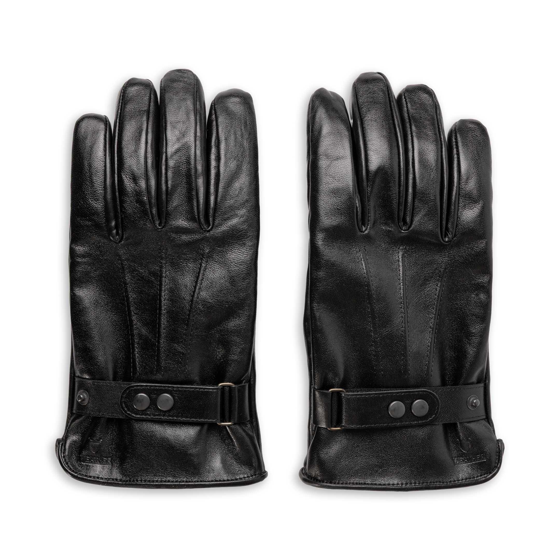 YG-03 Horsehide Leather Long Gloves Black