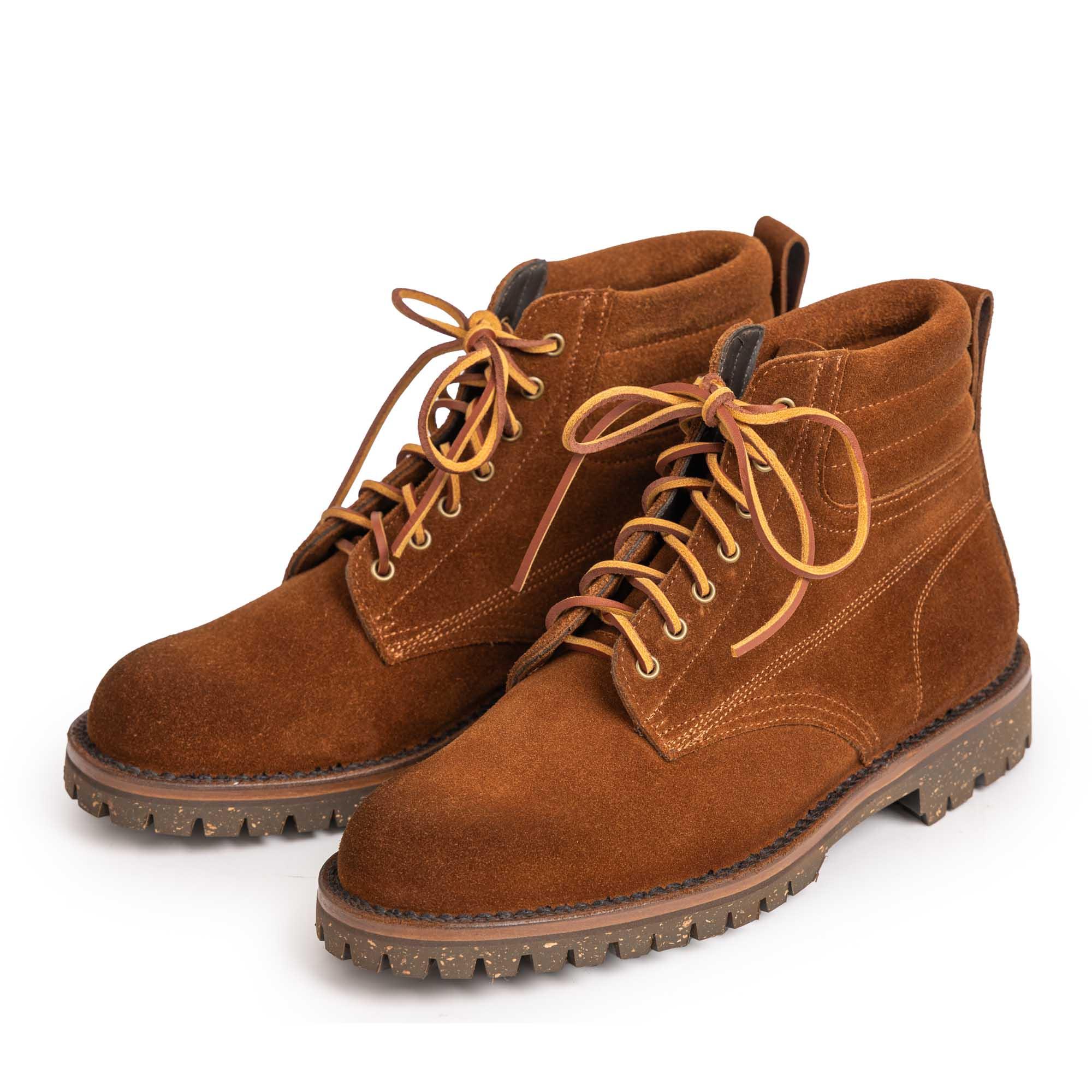 Canadian Work Boots II Triple Row Stitch Down w/ Cortina Sole Stead Snuff