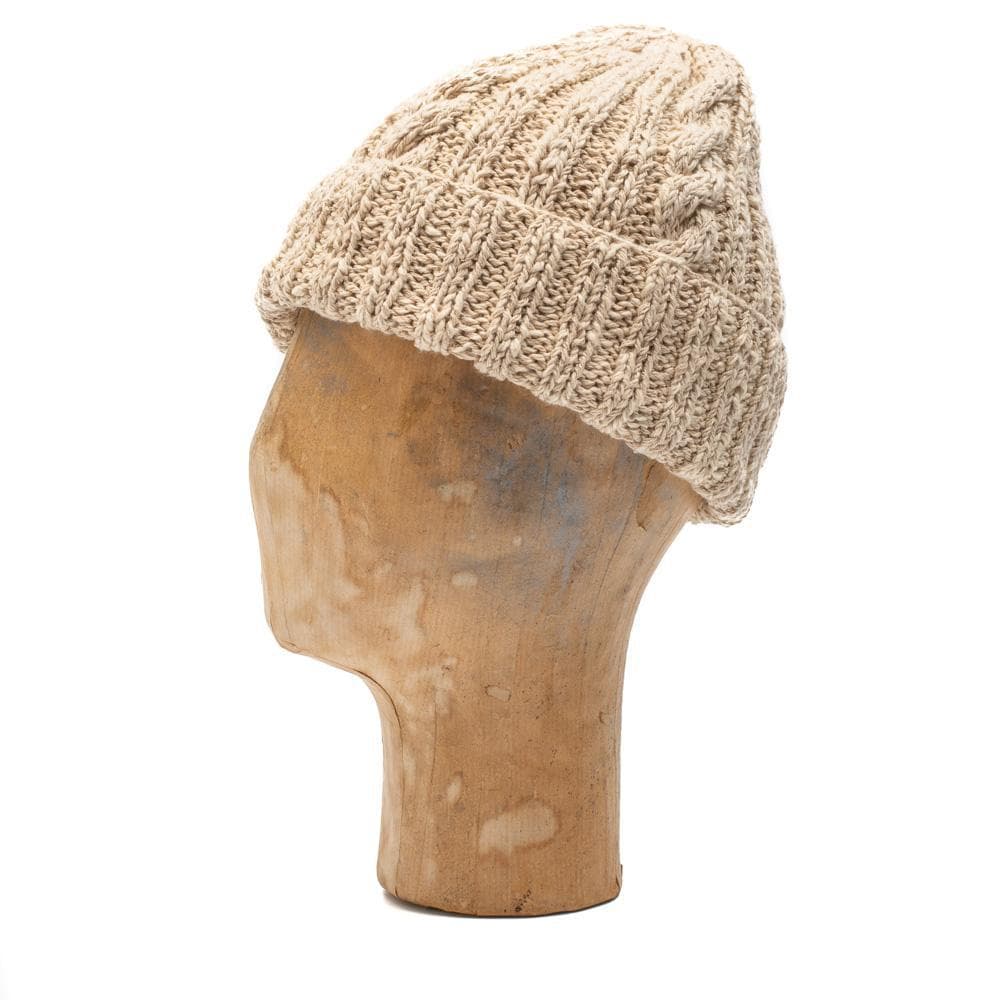 x Inverallan Cotton×Linen Beanie Natural 22F