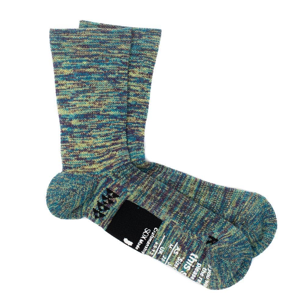 Support Pile Ankle Socks Blue