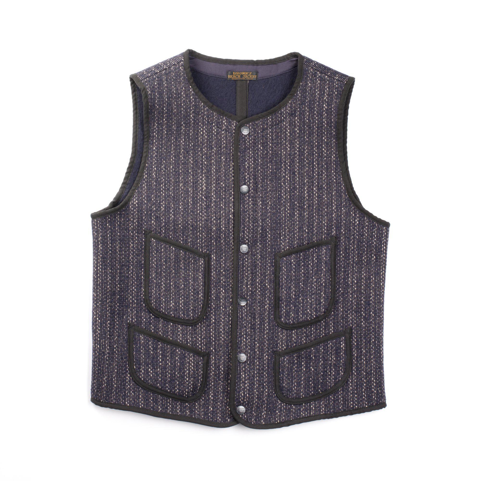 BBJ-001 Early Vest Navy Stripe