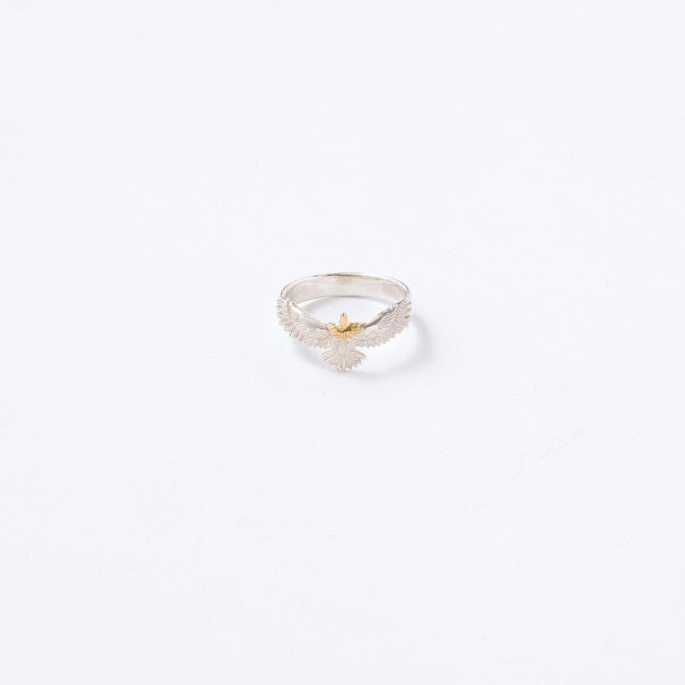 K18 Head 2cm Eagle Ring 9 ER05
