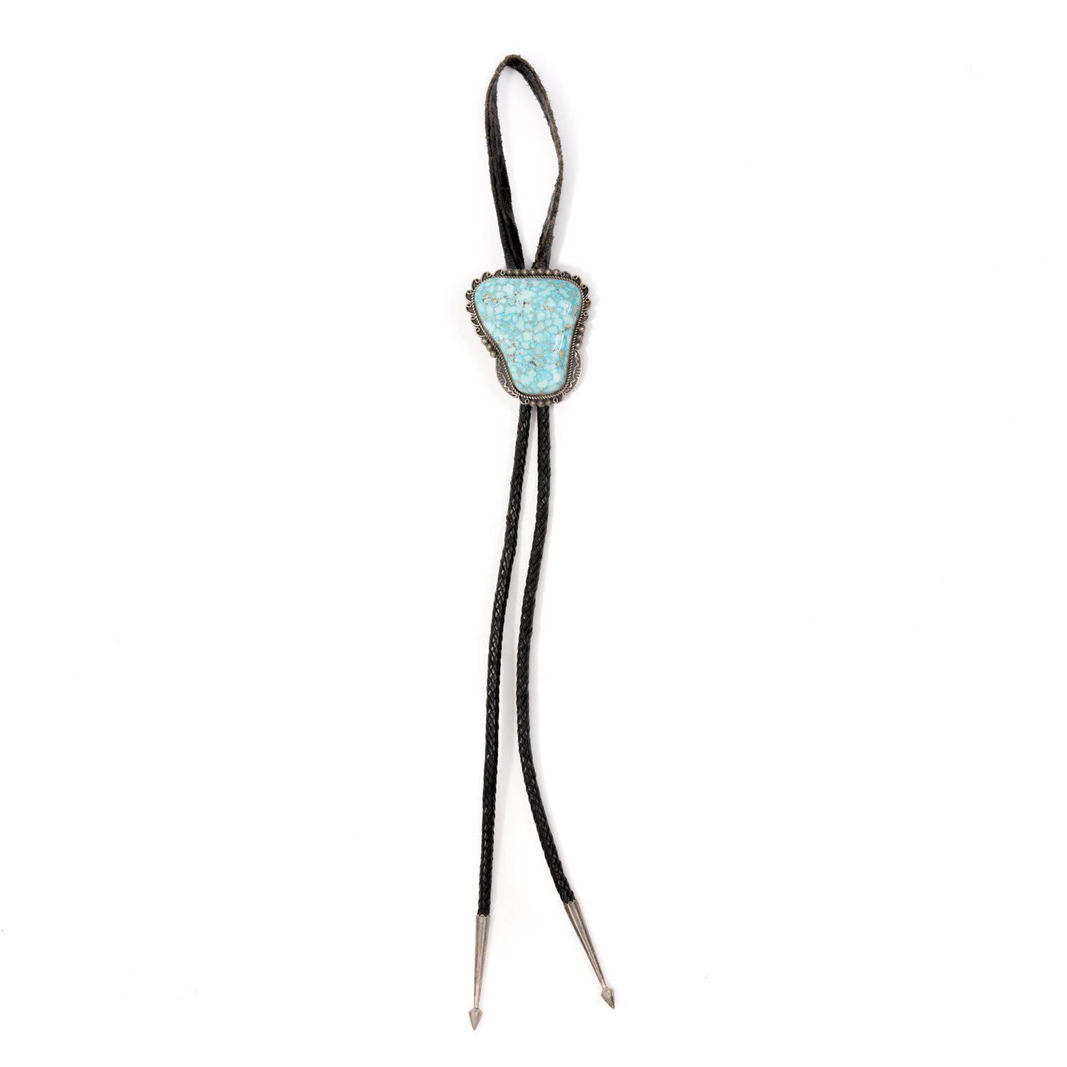 LFC Emma Lincaln Turquoise Mt. Pendant & Leather Necklace