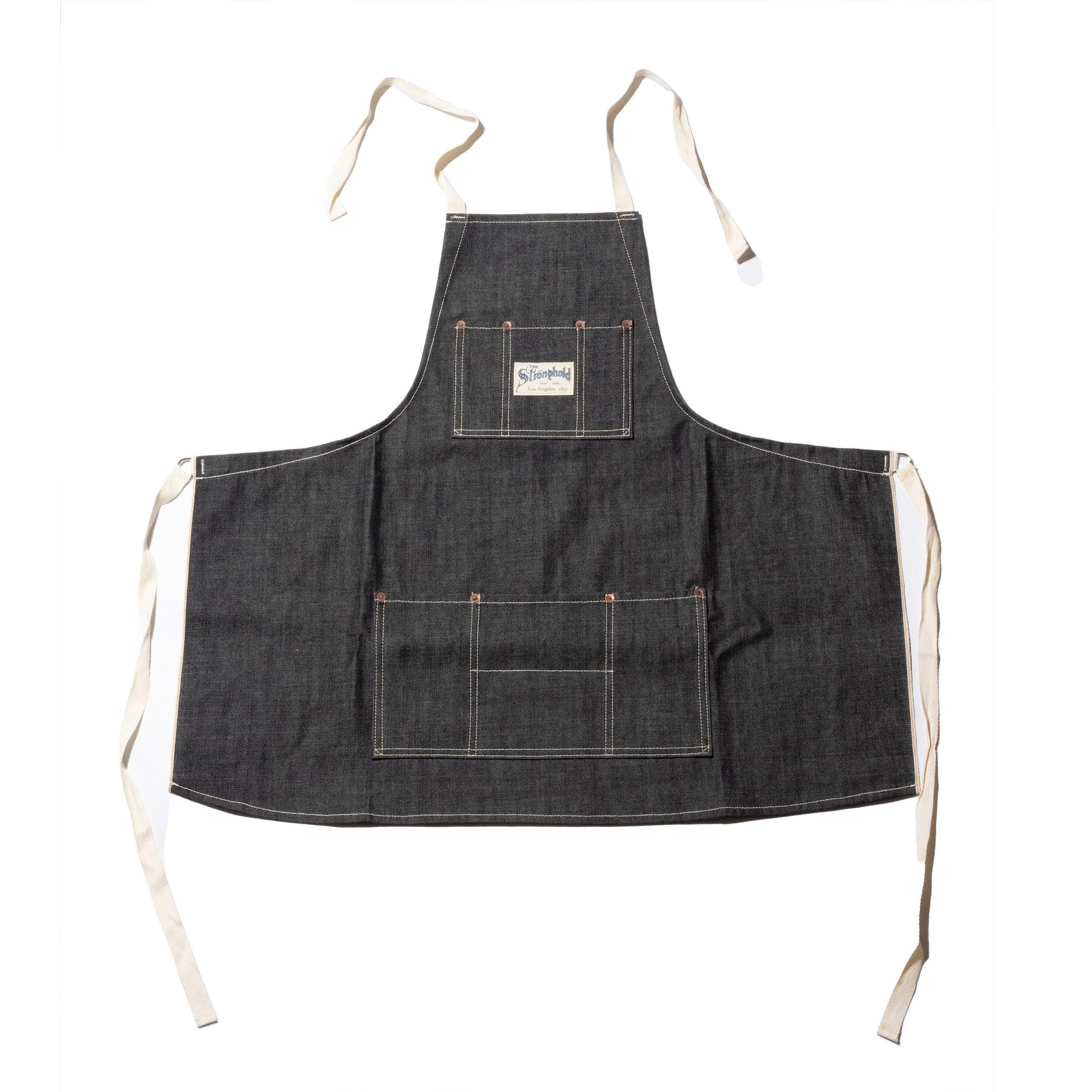 Stronghold DM057 Short Bib Apron 10.5oz Indigo Selvage Denim