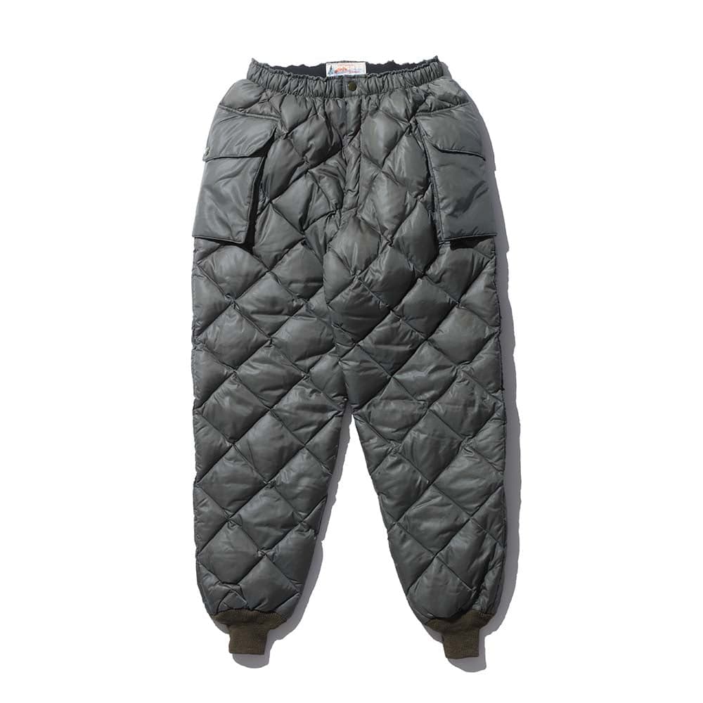 Quilted Down Trousers Olive