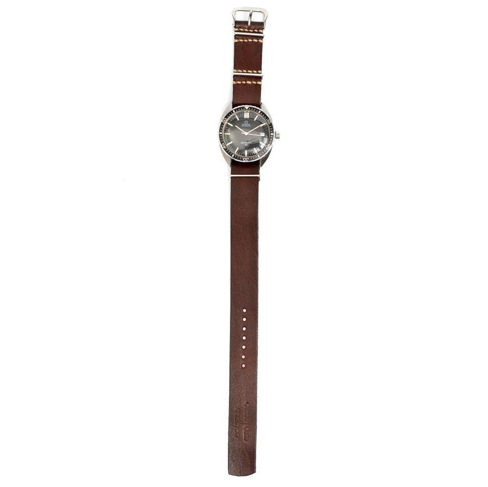 VSCC-640G10 Leather NATO Watch Strap Brown