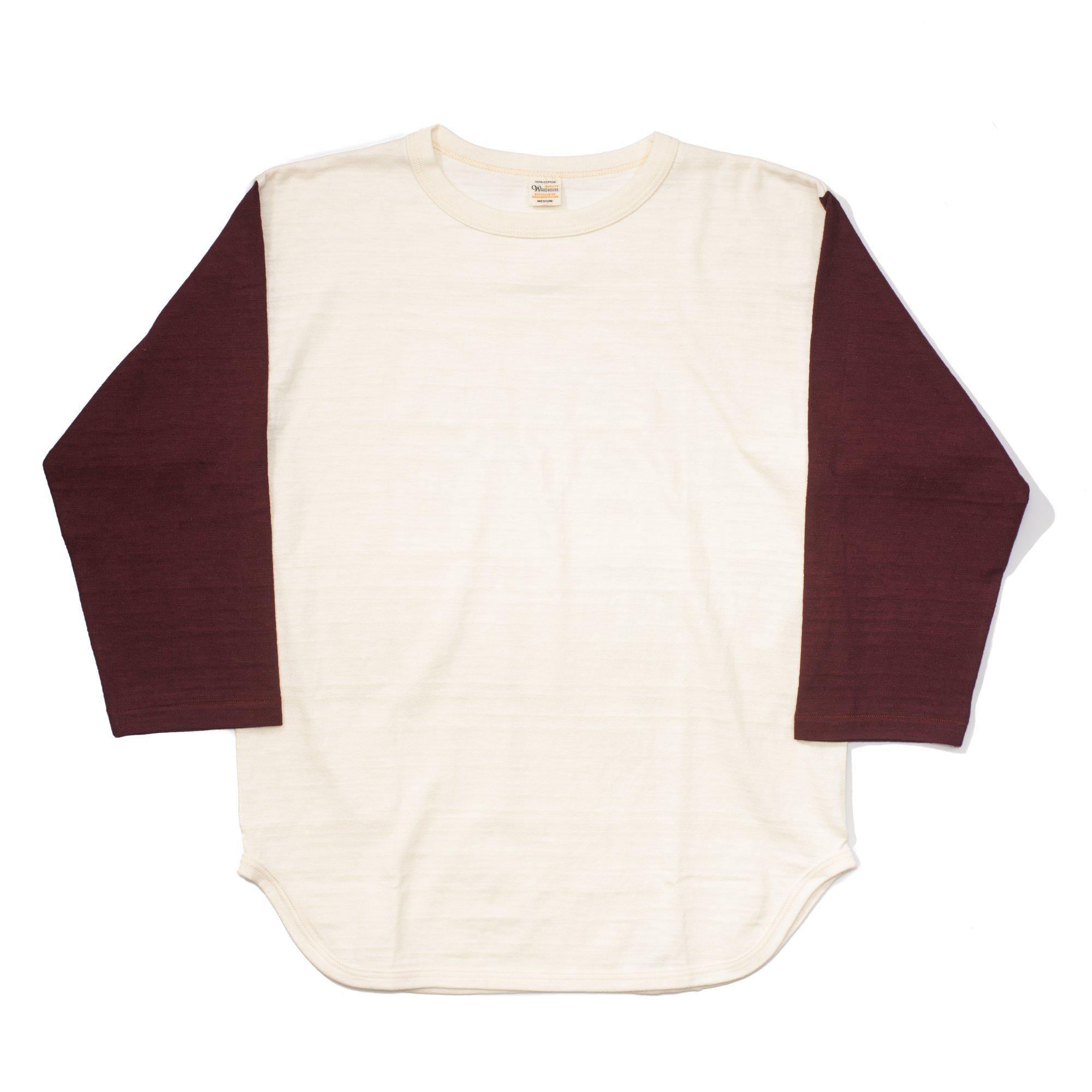 Lot. 4800 Baseball Tee Cream/ Bordeaux