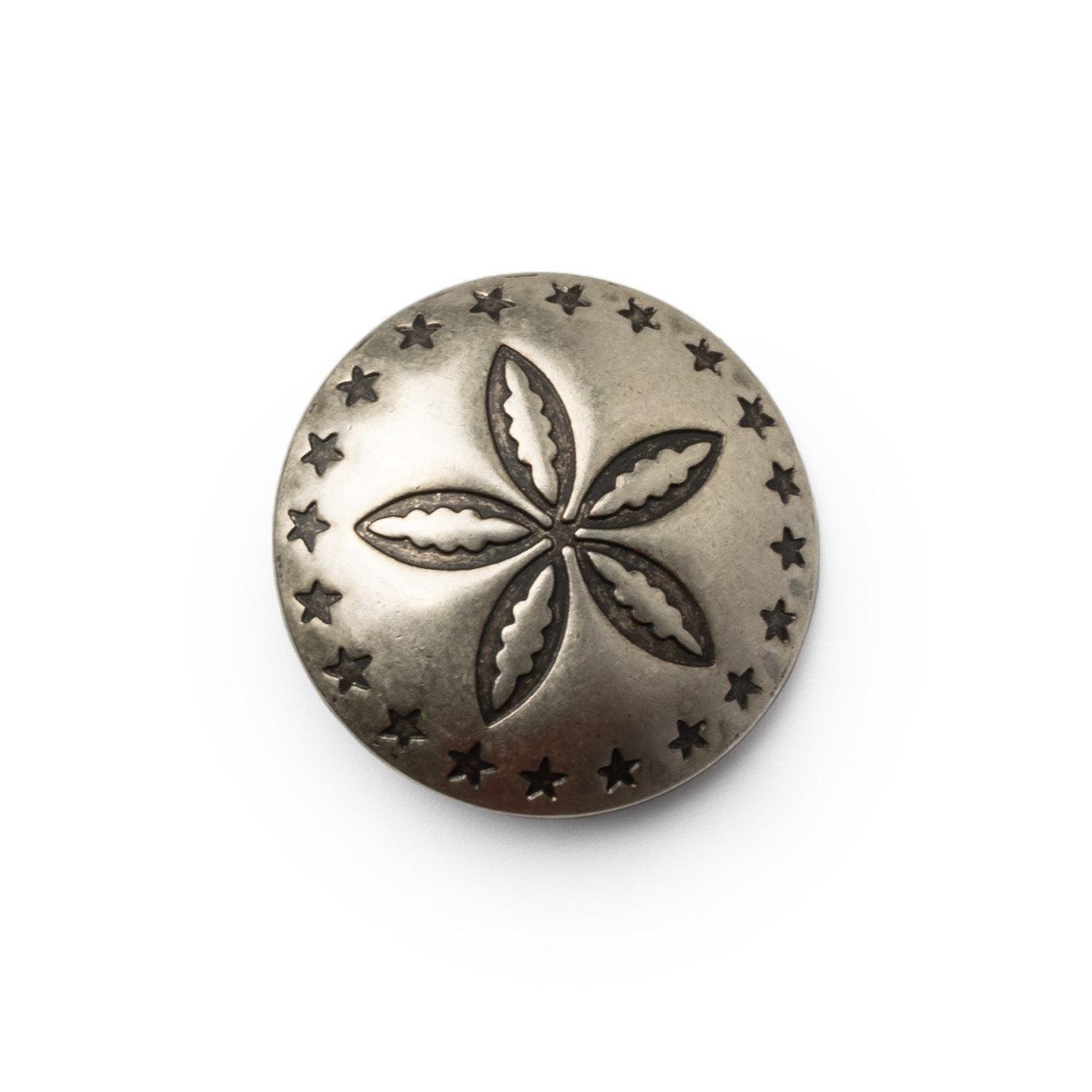 YUKETEN Nickel Silver Concho Pin 7 (1.5")