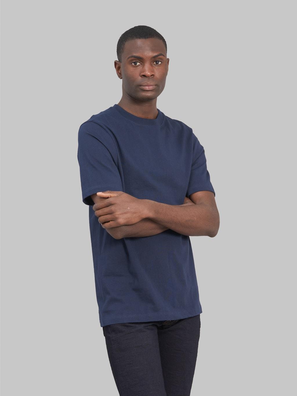 1940s 5.5oz Loopwheeled Relaxed Fit T-Shirt Ink Blue
