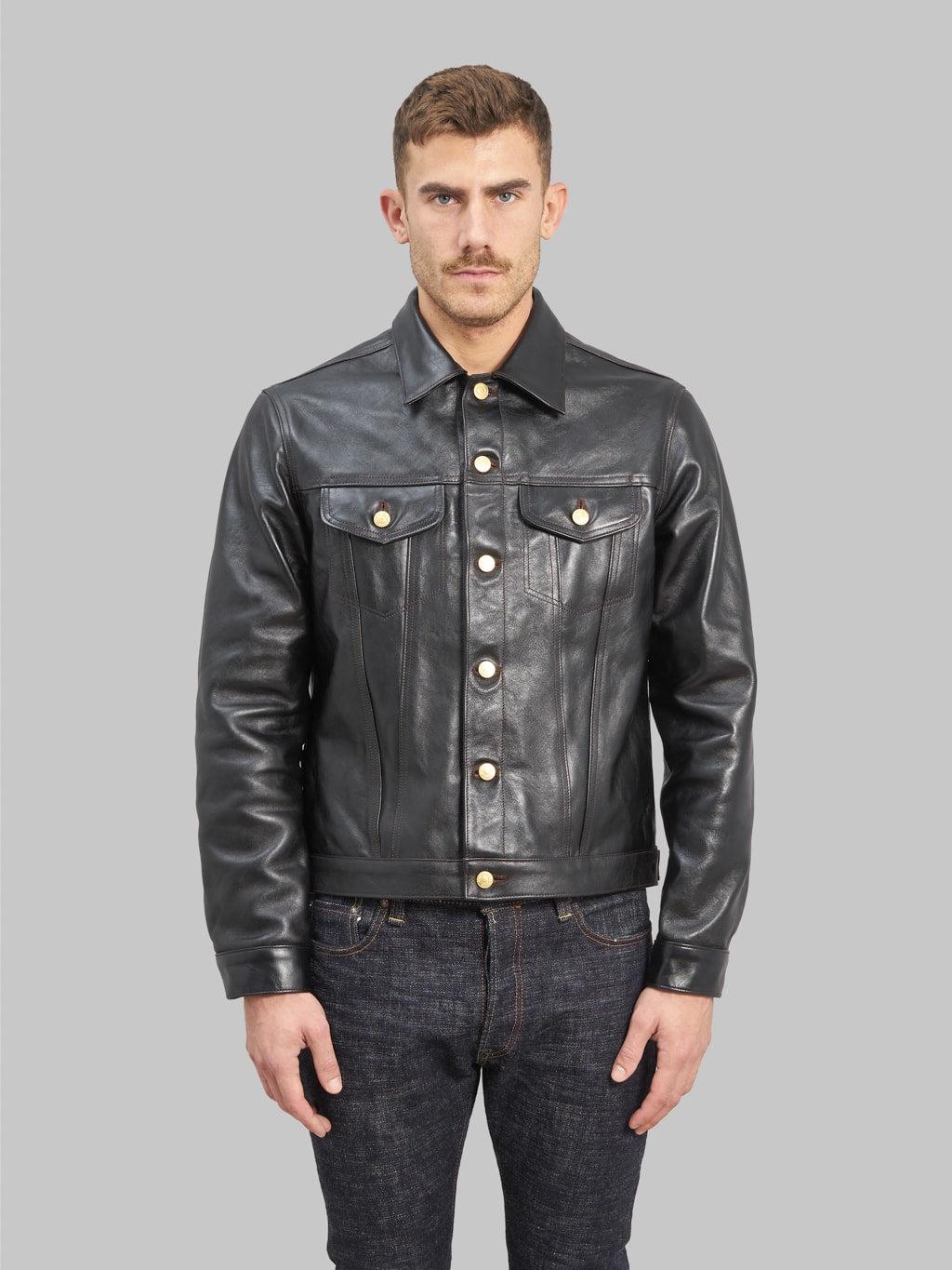 Western Pioneer Black Tea Core Horsehide Jacket