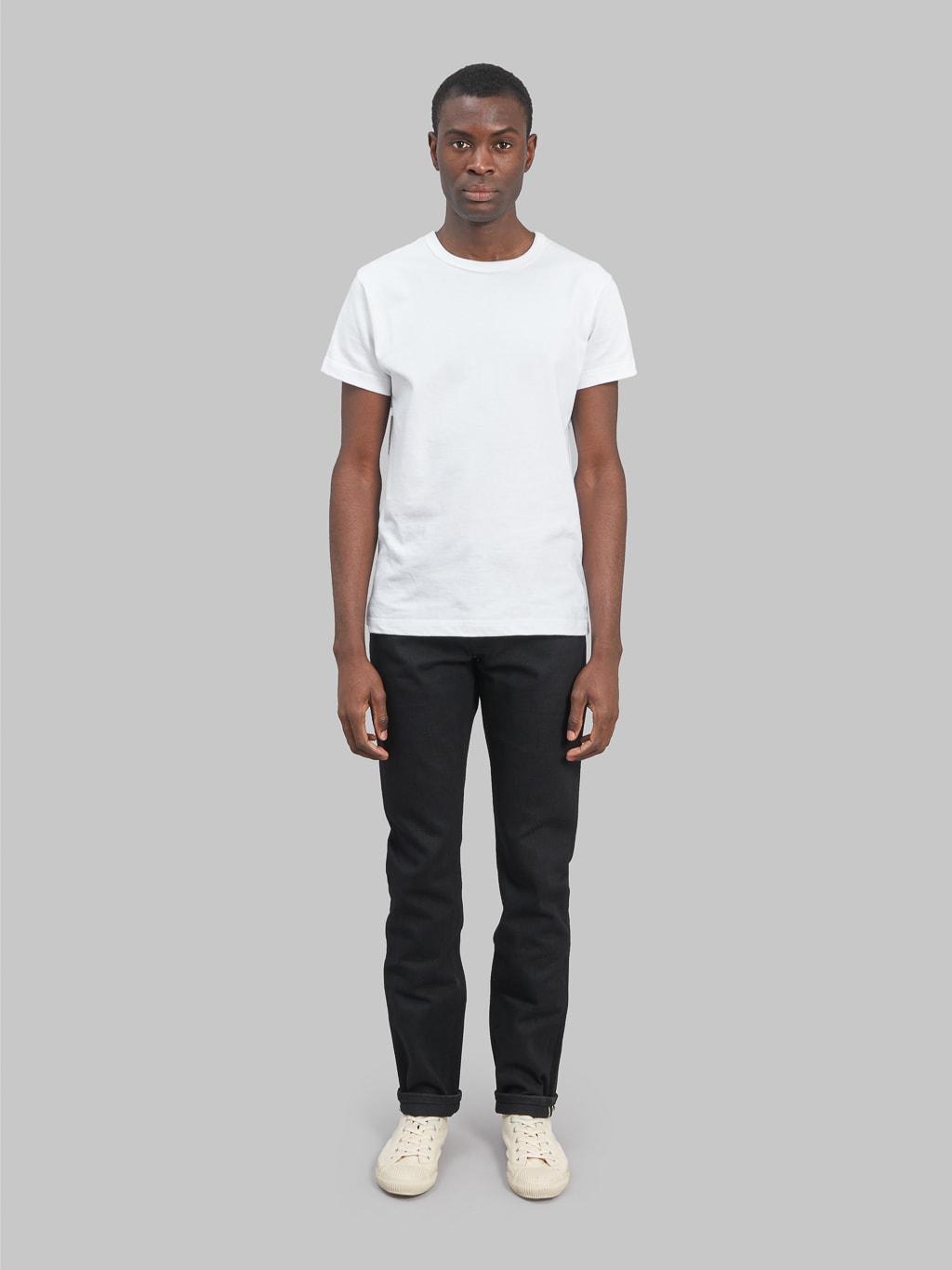 Avila 17oz Black Denim Slim Taper Jeans