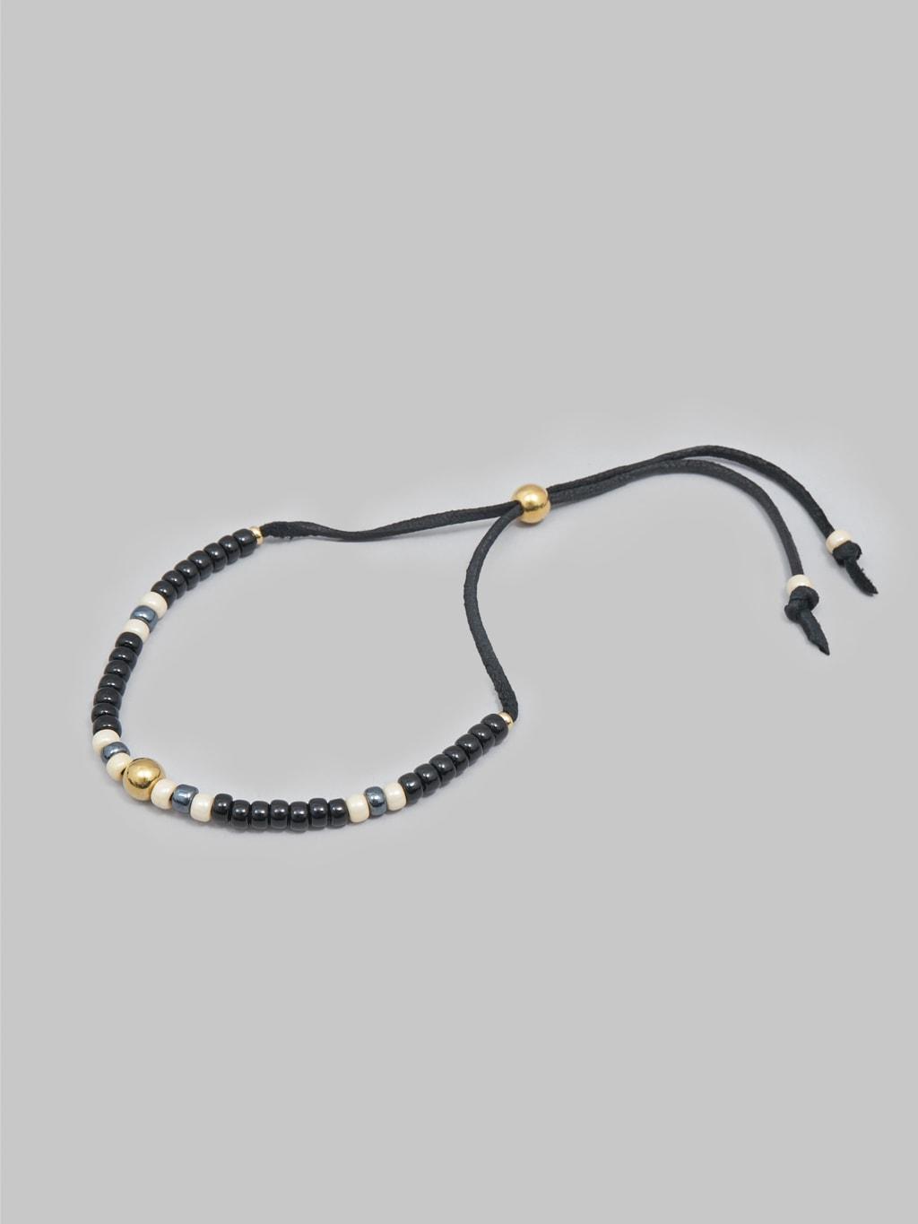 5mm Traditional Beads Bracelet Black/Blue