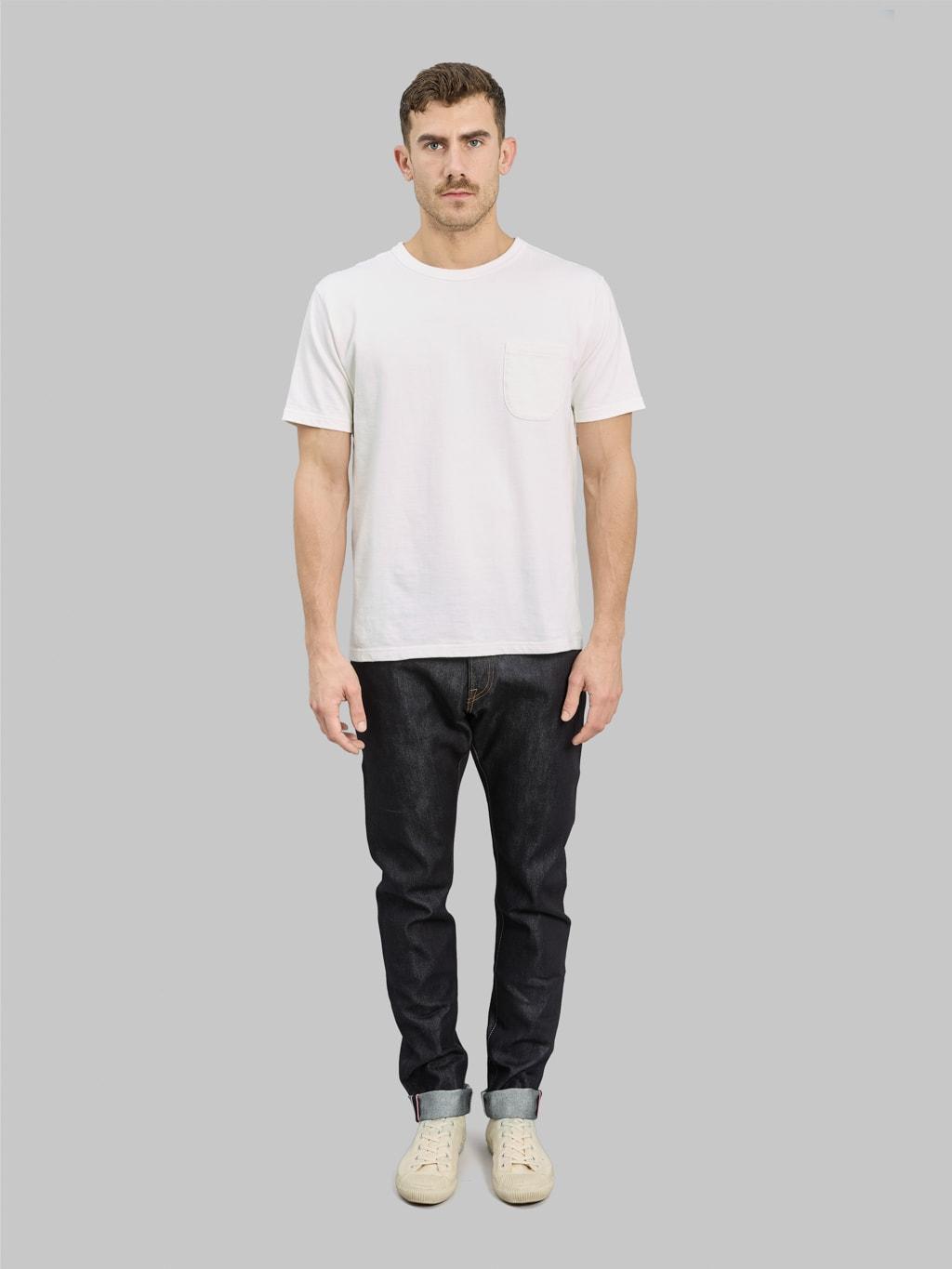 0405SILK 16oz Silk Denim High Tapered Jeans