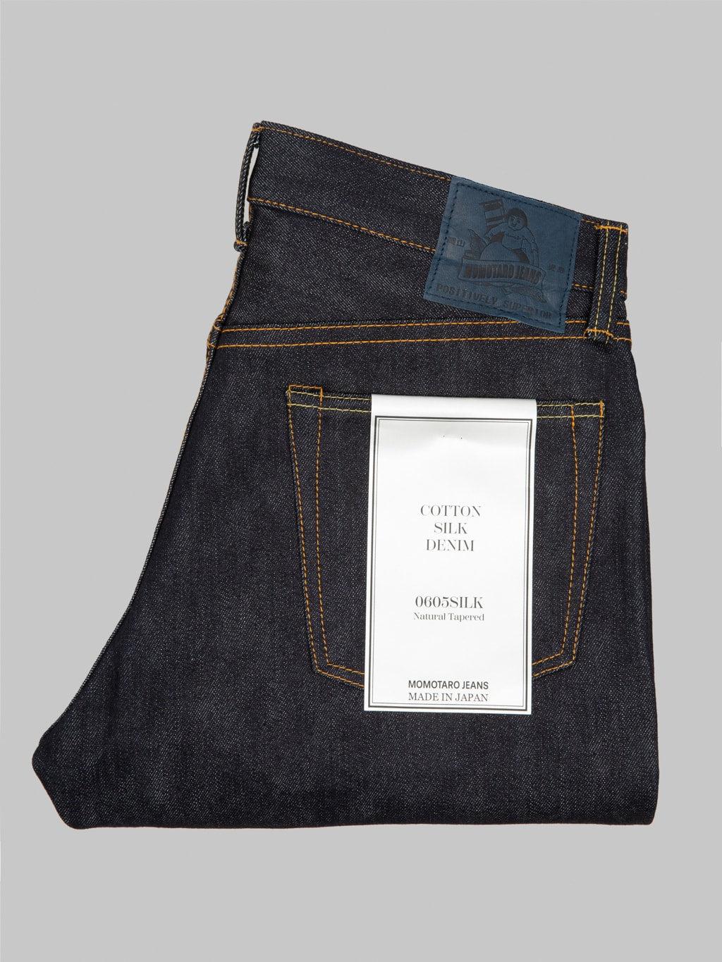 0605SILK 16oz Silk Denim Natural Tapered Jeans
