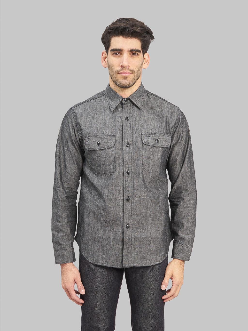 Black Chambray Work Shirt