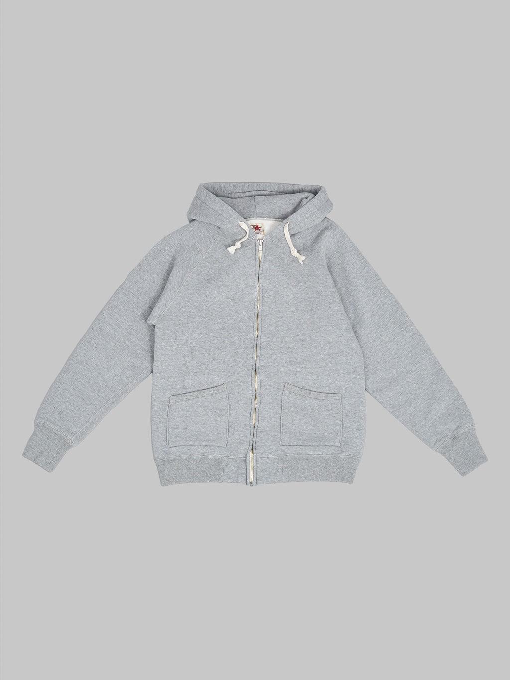 Loopwheeled Zip Hoodie Grey