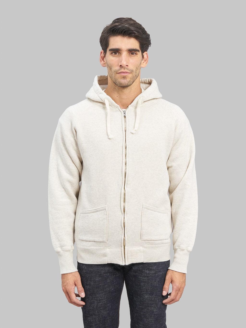 Loopwheeled Zip Hoodie Oatmeal