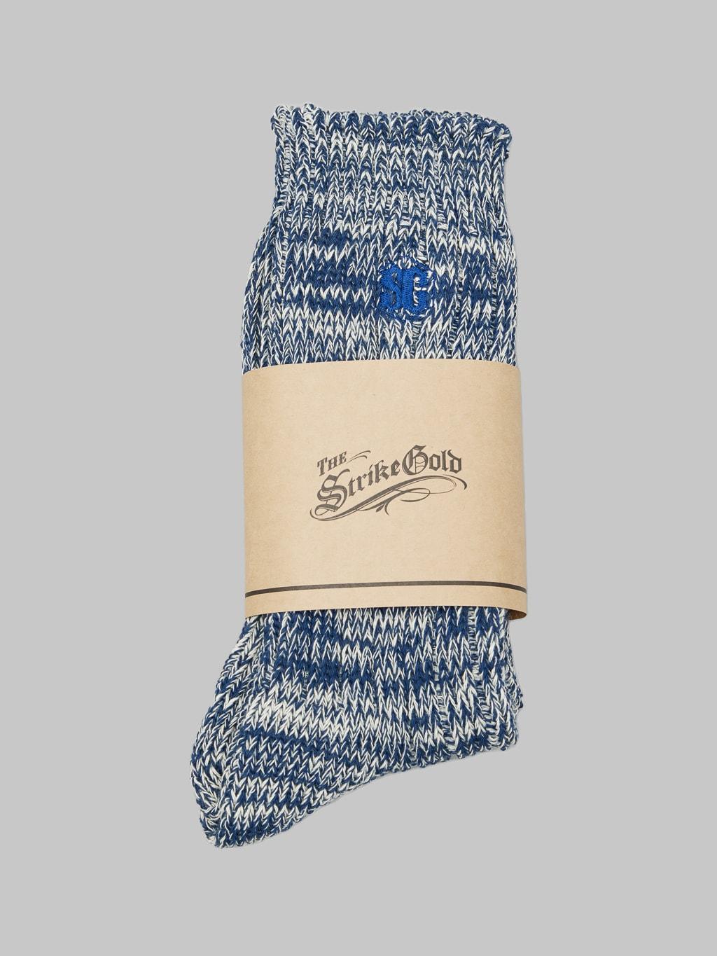Remnant Yarn Socks Blue