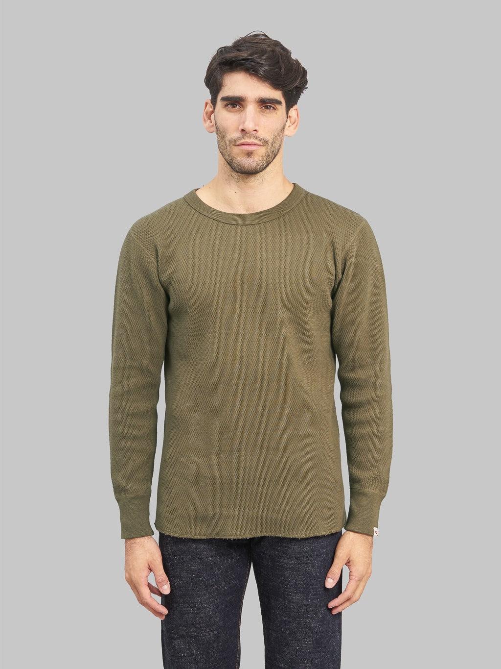Double Honeycomb Thermal T-Shirt Brown