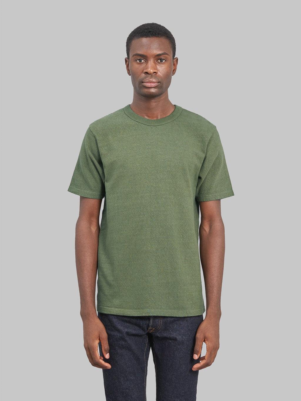 No.8 Slub Nep Short Sleeve T-Shirt Green