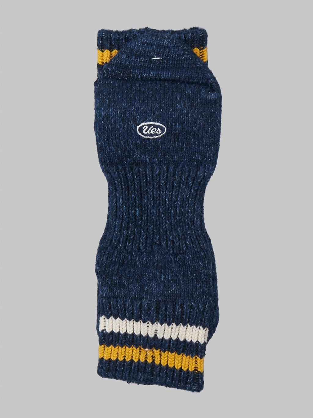 Sneakers Socks Navy & Yellow