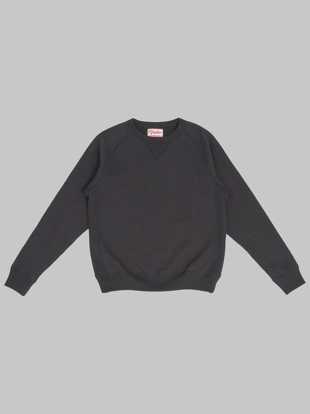 Pullover Crewneck 876gsm Double Heavyweight French Terry Sumi Black