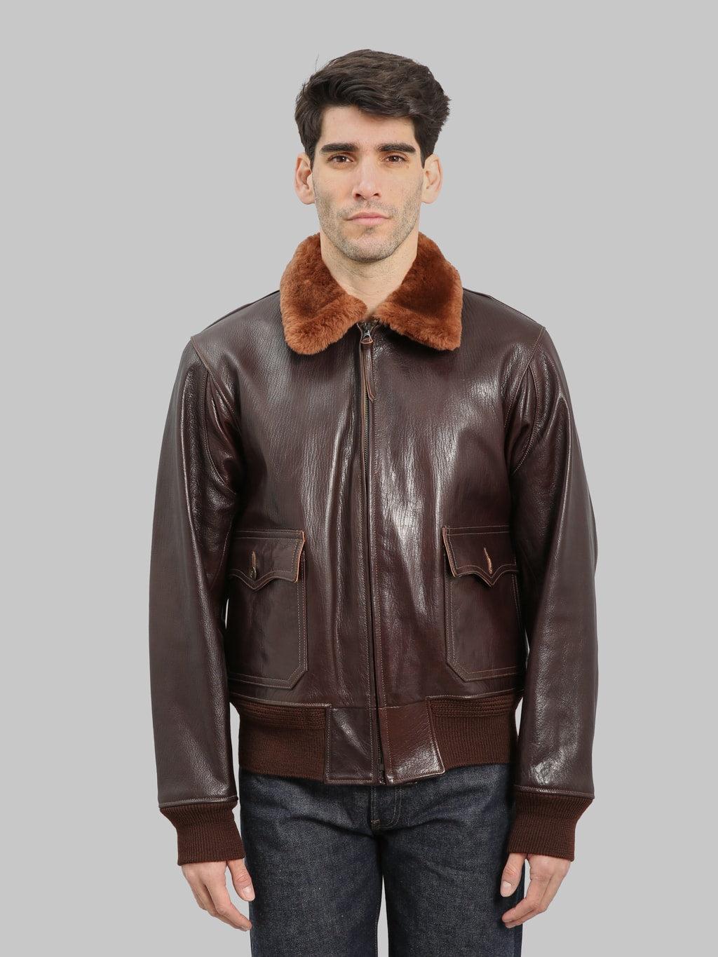 BR80661 AN6552 "American Sportswear Co." Jacket Dark Brown