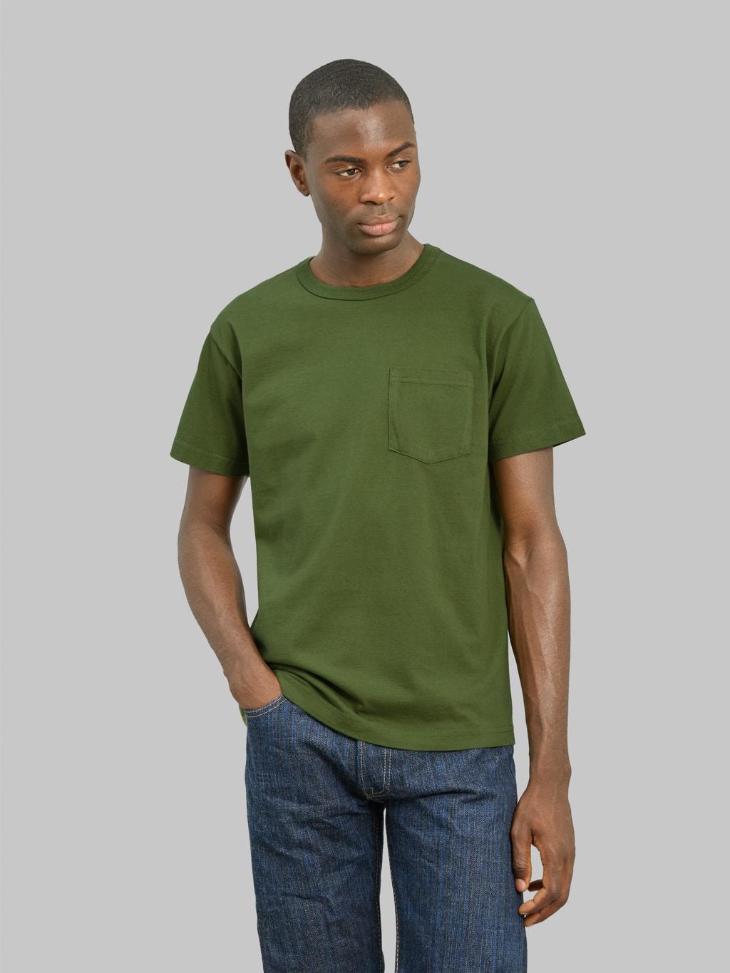 BR78711 Loopwheel Pocket T-Shirt Olive