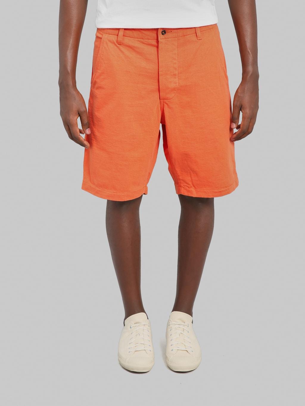 DX100J 12.5oz Hard Knit Shorts Texas Orange