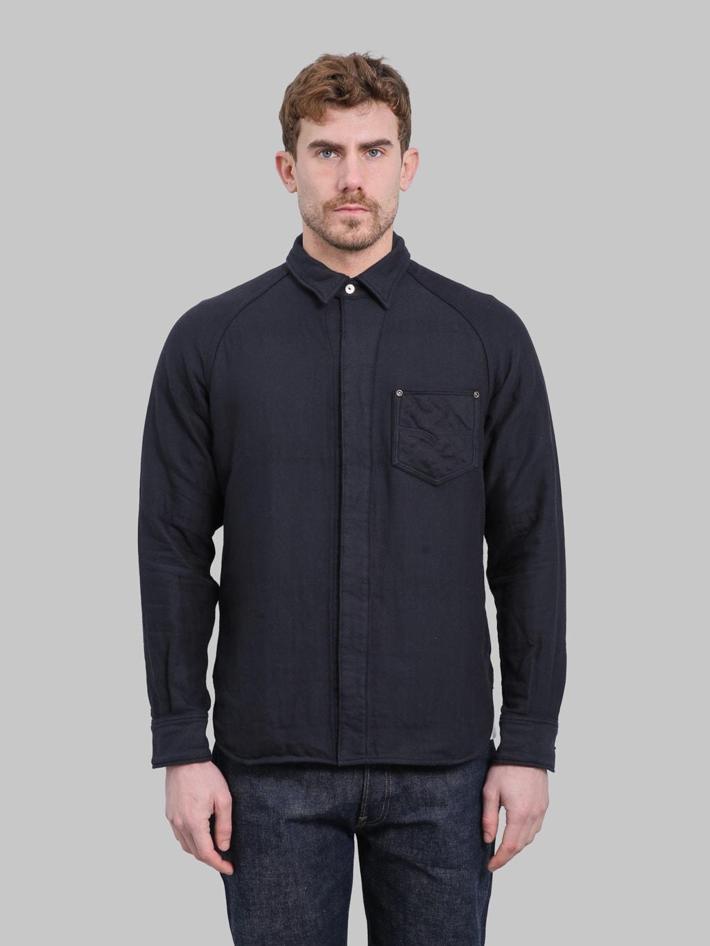 7649C 40's Native Border Shirt Navy
