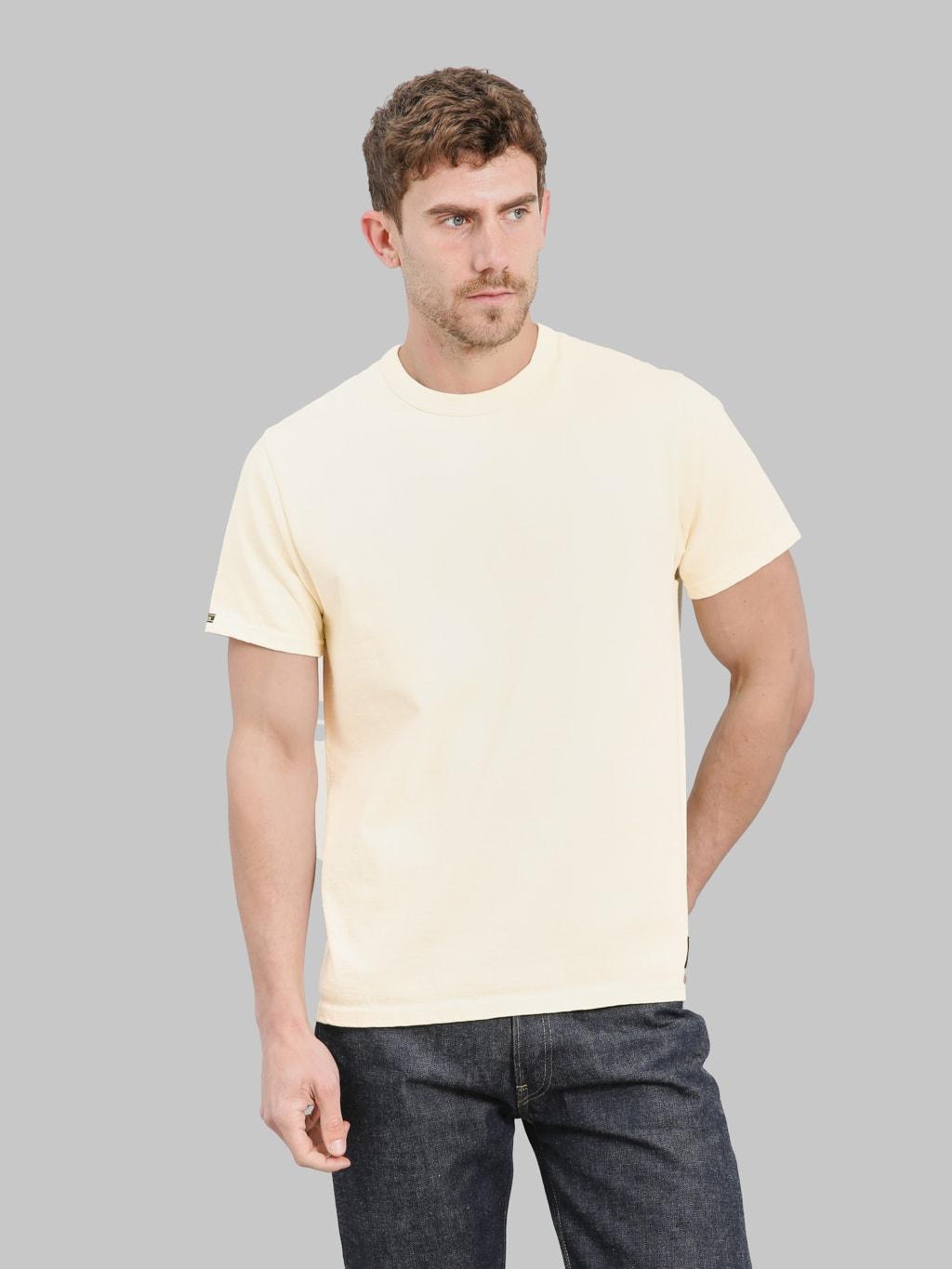 DXTS-00 12.5oz Heavyweight Loopwheeled T-Shirt Ash Yellow
