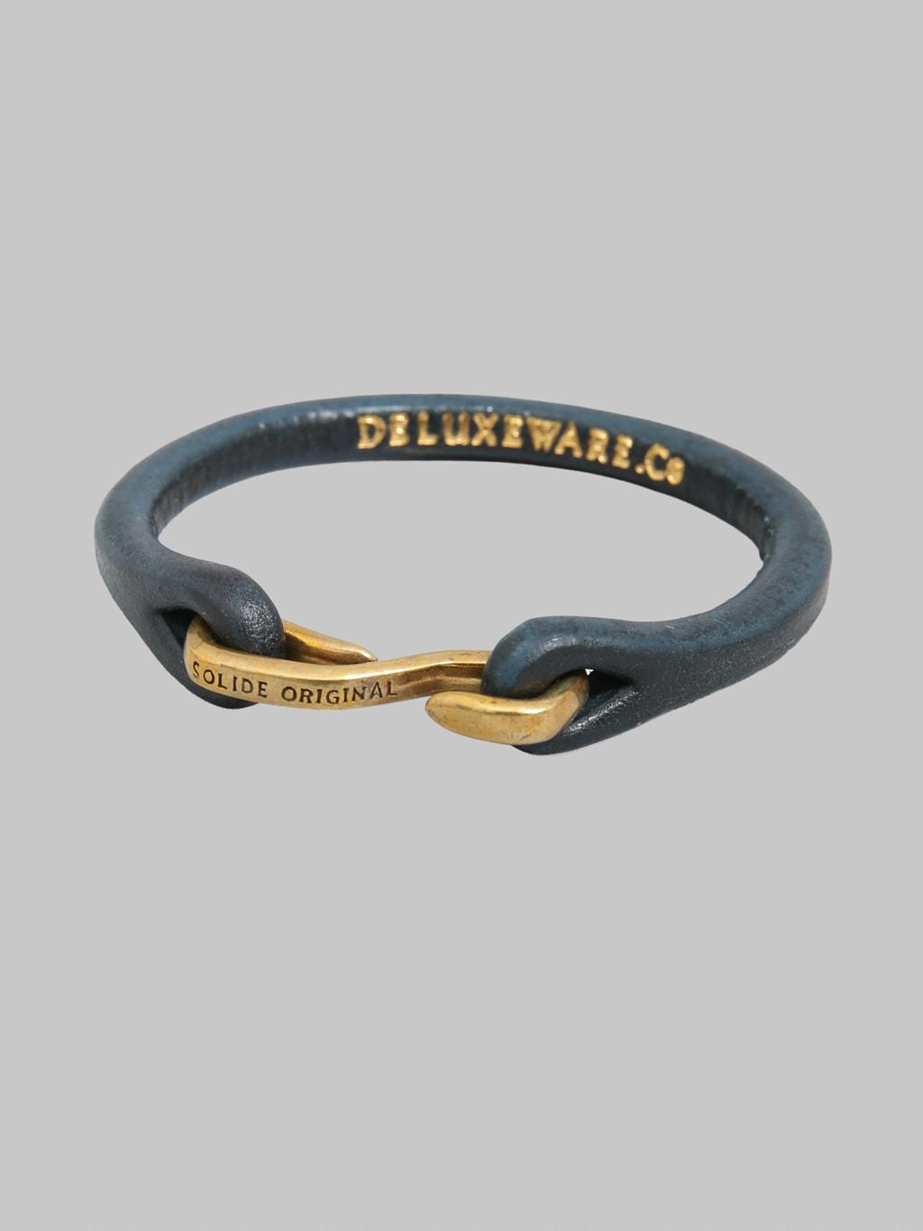 Leather Bracelet Navy