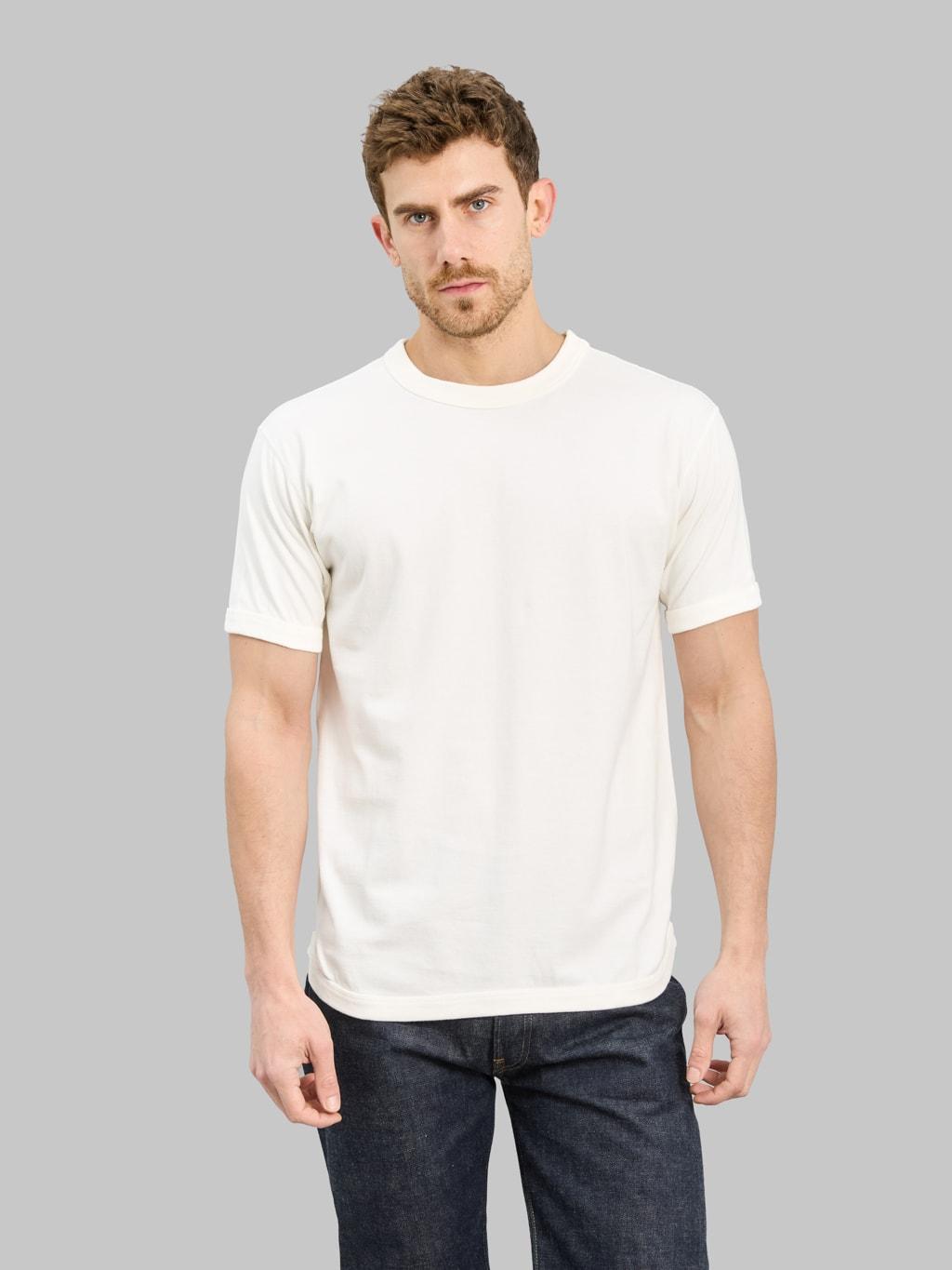 Fullcount  5222 Flat Seam Heavyweight T-Shirt White