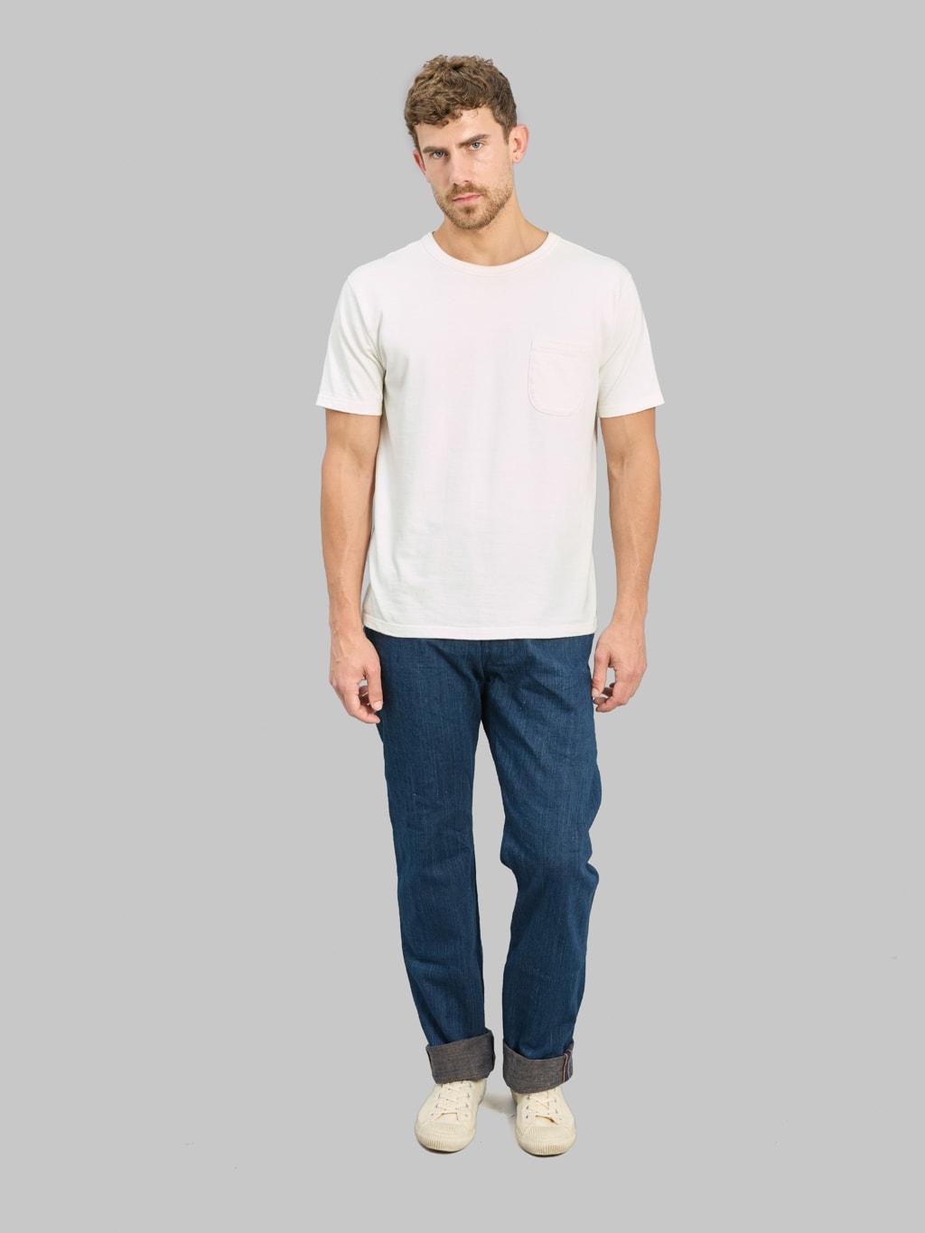 13oz "Natural Dyeing Natural Indigo x Kakishibu" Regular Straight Jeans