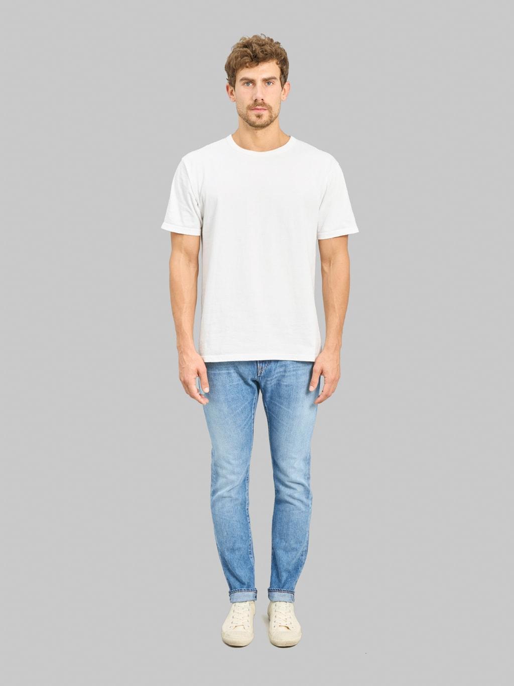 JMJA1200 12oz Slim Straight Selvedge Jeans Medium Indigo