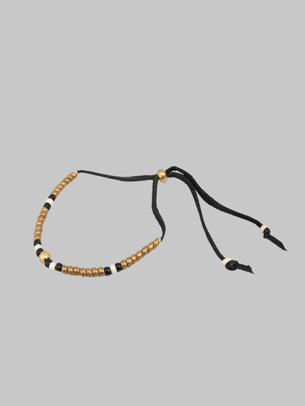 5mm Japanese Beads Bracelet Gold/Black/Off-White