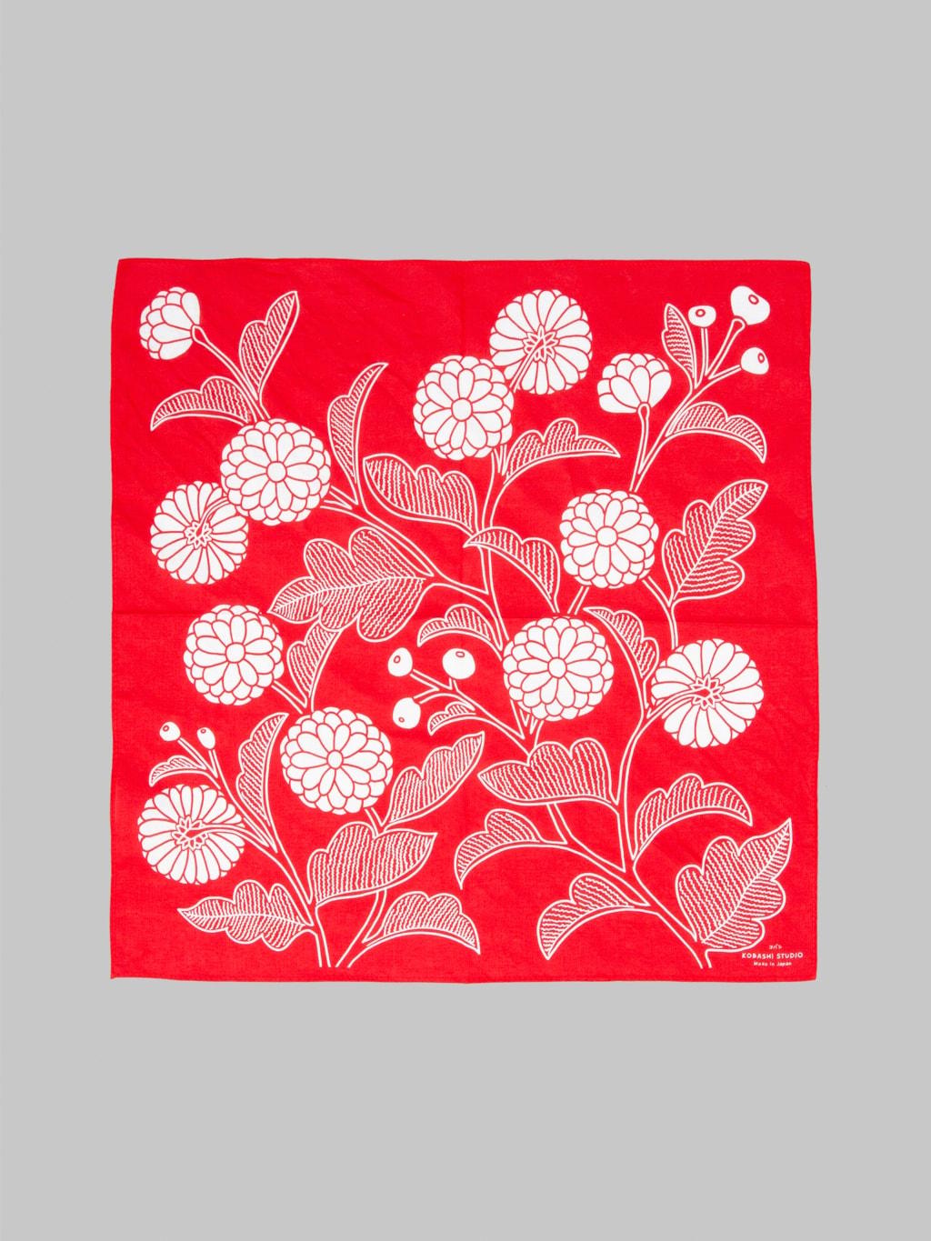 Japanese Chrysanthemum Bandana Red "Shinku"
