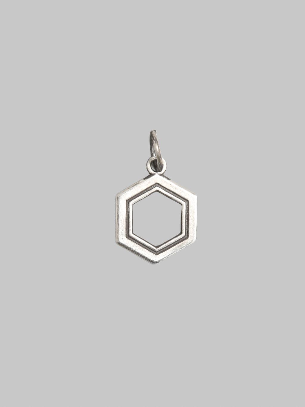 "Kikkou-Aki" Hexagon Charm Large Silver 925